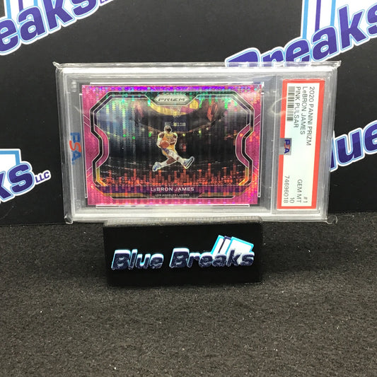 2020 Lebron James Panini Prizm Pink Pulsar PSA 10