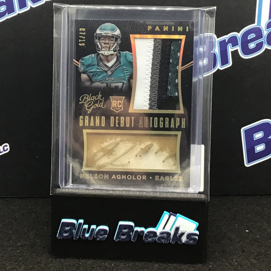 2016 Panini Black Gold Grand Debut Nelson Agholor 07/10 # GD-NA Eagles