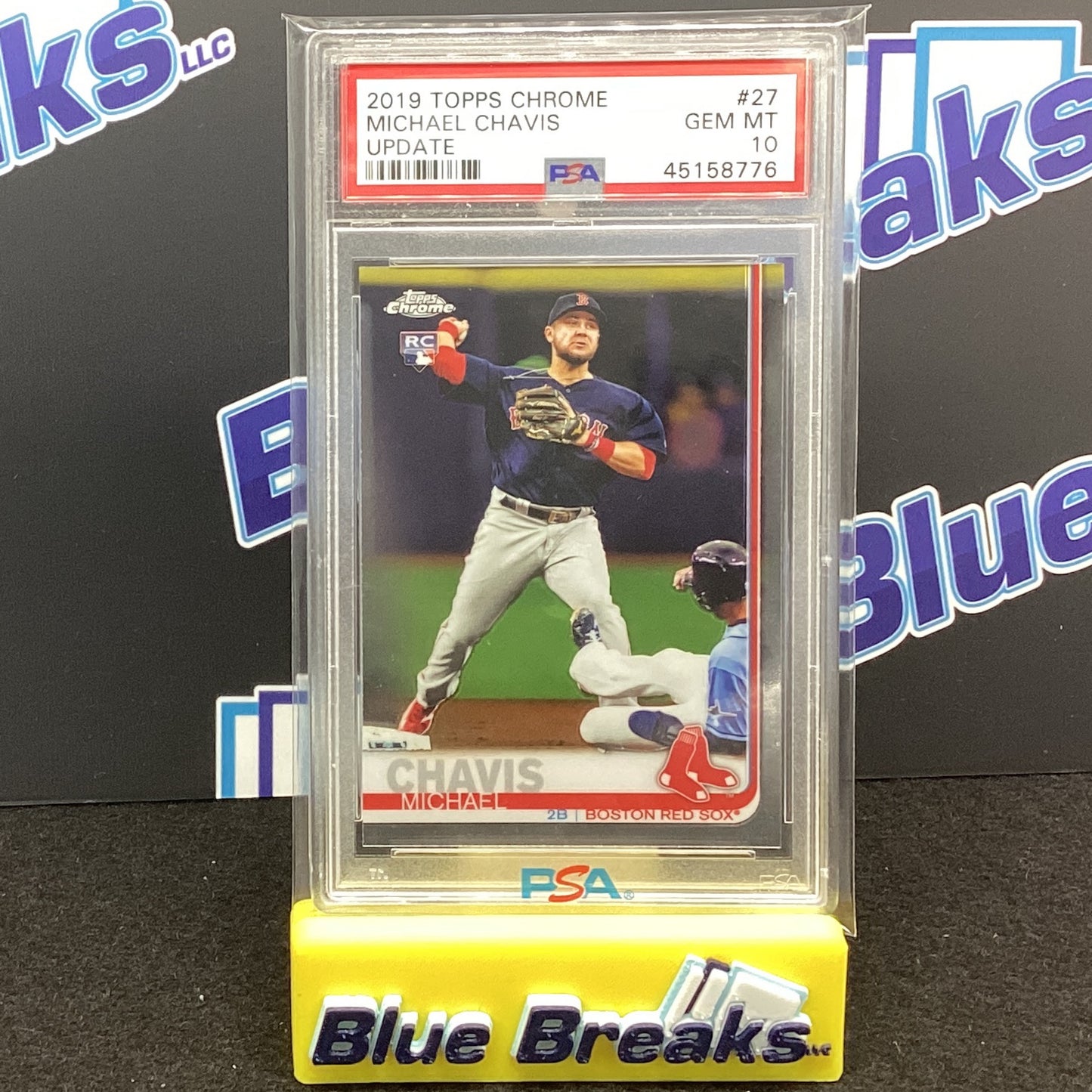 2019 Topps Chrome - Michael Chavis Update #27 Gem 10