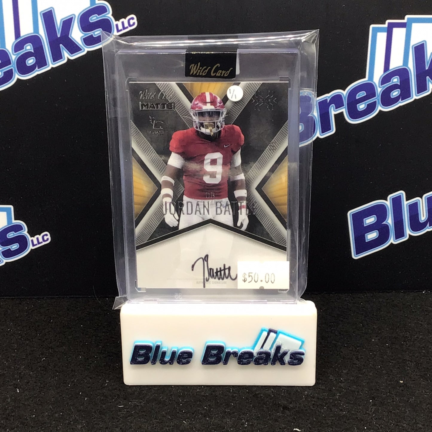 2023 Wild Card Matte Chase Jordan Battle auto 1/1 #MXP-A Bengals