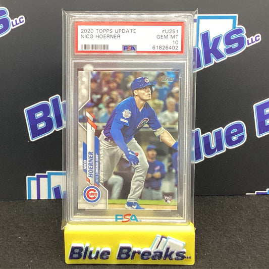2020 Topps Update Nico Hoerner PSA 10