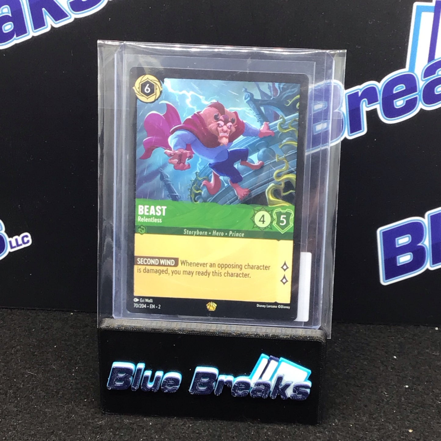 2023 Disney Lorcana Rise of the Floodborn Beast Relentless Legendary #70/204