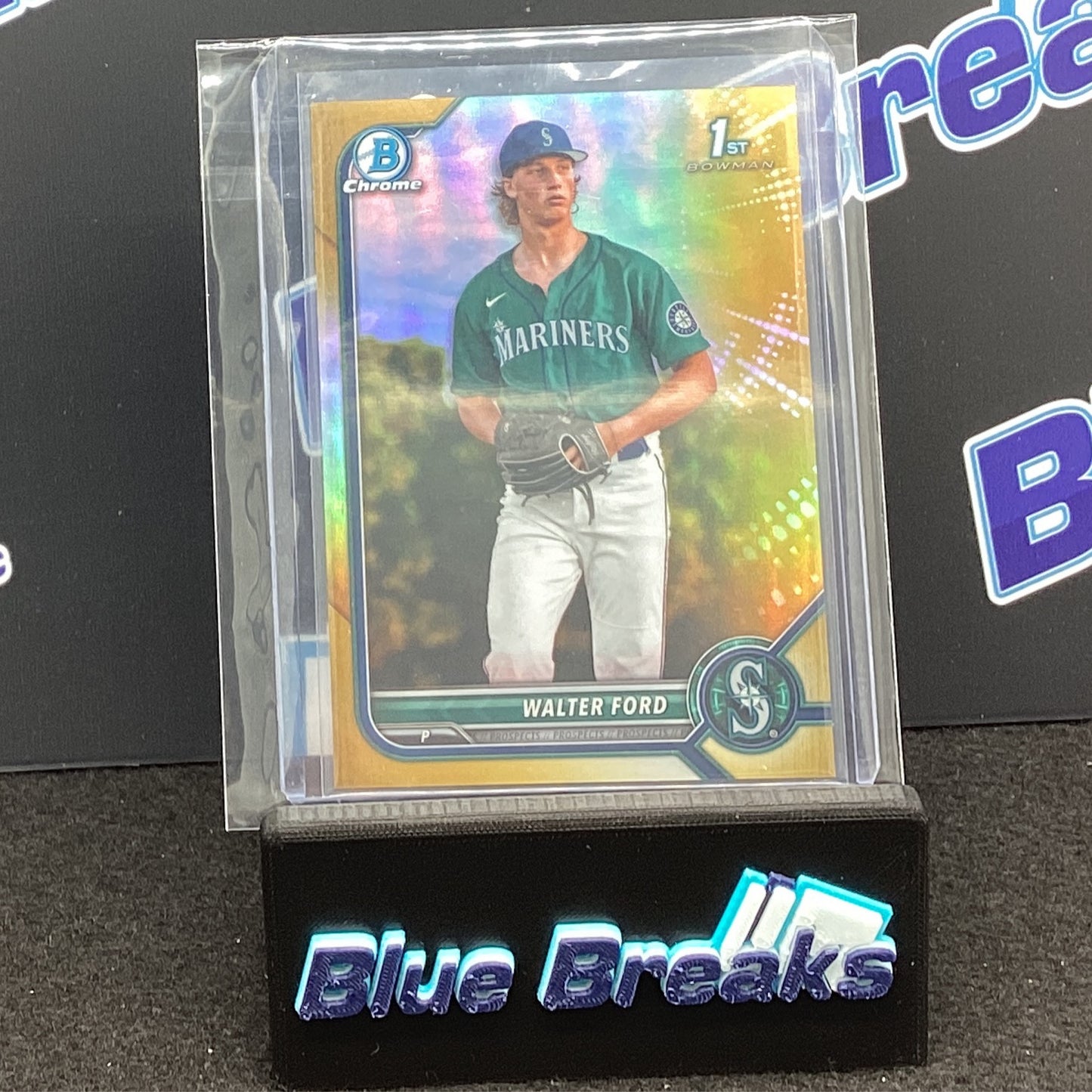 2022 Bowman Chrome 1st Bowman Gold Walter Ford 07/50 #BDC-187 Mariners