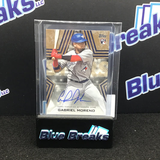 2023 Topps Series One Stars Gabriel Moreno auto 23/50 #BSA-GM Blue Jays