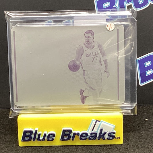 2020-21 Panini Flawless - Luka Doncic - Dallas Mavericks Plate 1/1 Magenta