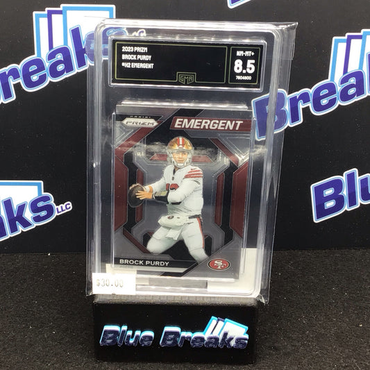 2023 Panini Prizm Emergent Brock Purdy #H2 GMA 8.5 49ers