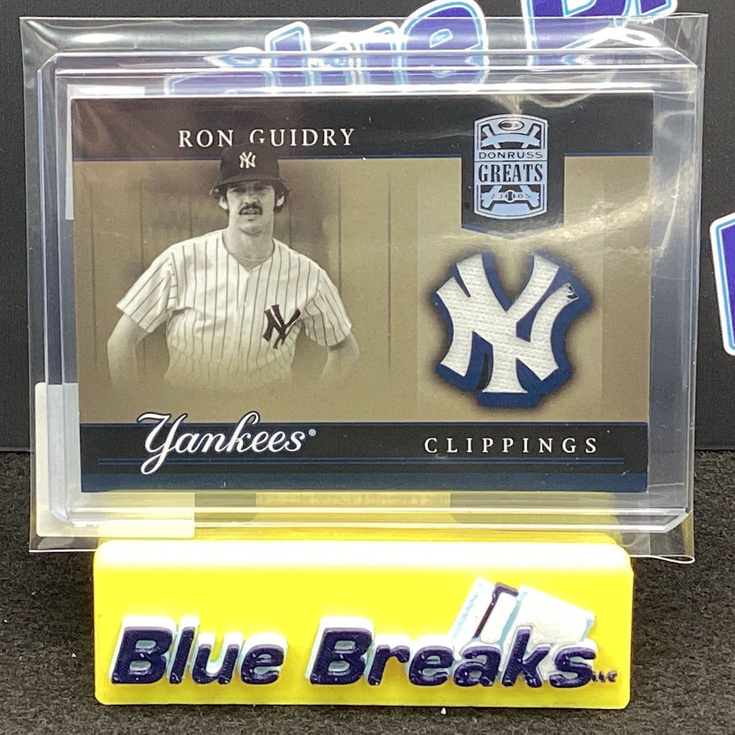 2005 Donruss Greats Clippings Ron Guidry #YC-25