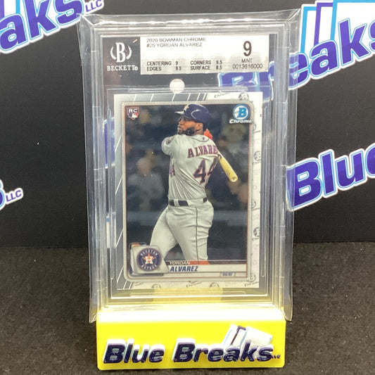 2020 Bowman Chrome - Yordan Alvarez Beckett 9