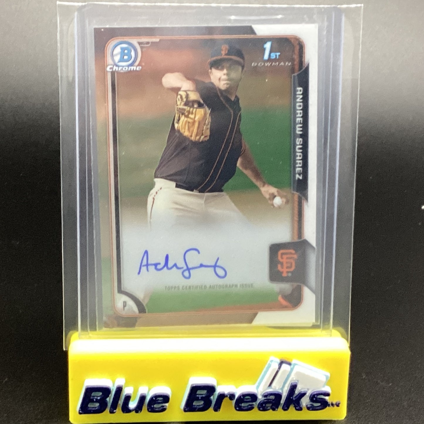2015 Bowman Chrome 1st Andrew Suarez auto BCA-ASU