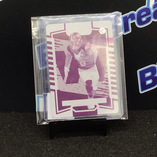 2023 Panini Absolute Brian Robinson Jr Printing Plate 1/1 #61 Commanders