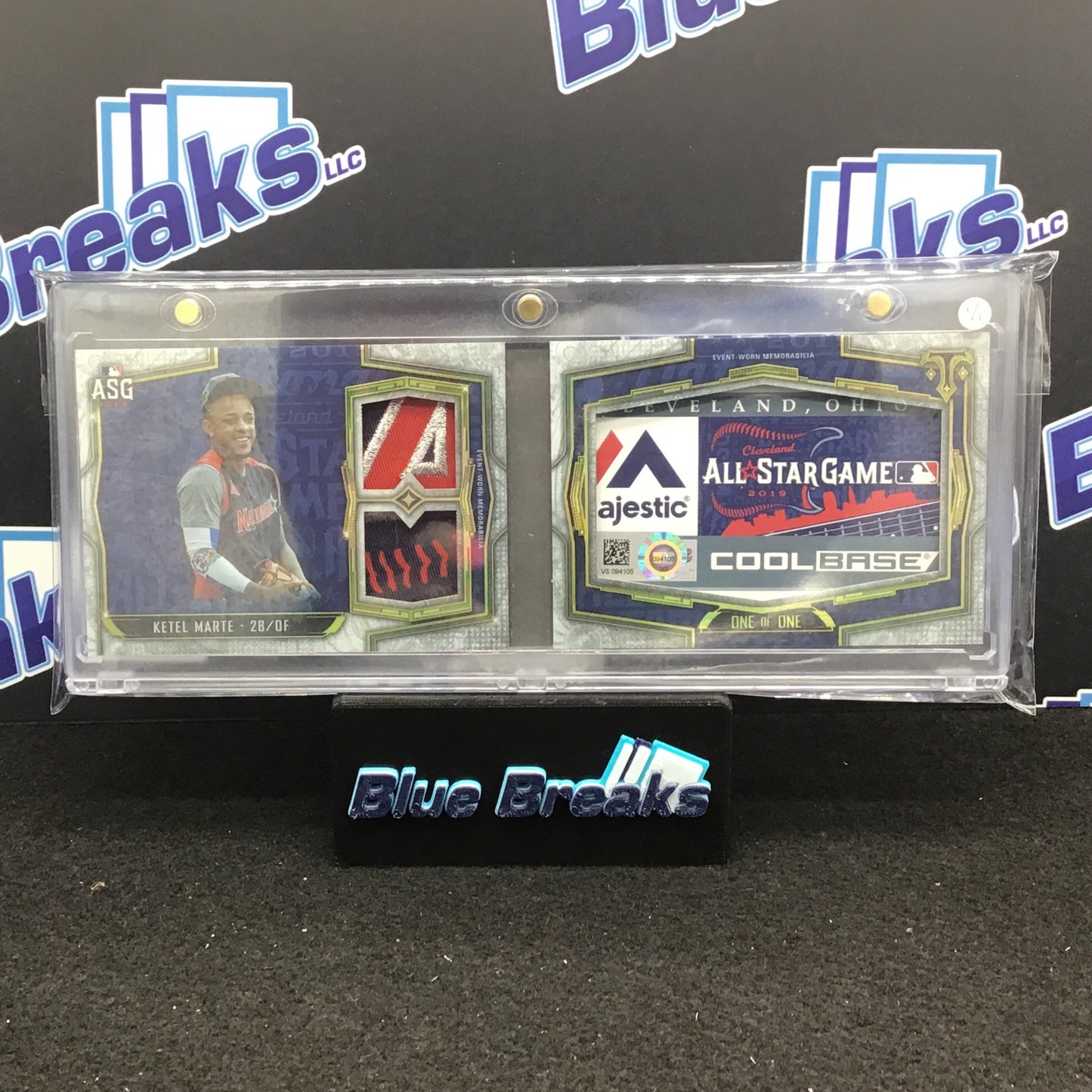 2020 Topps Triple Threads Ketel Marte Laundry Tag Relic Book Card 1/1 #ASLT-KM Diamondbacks