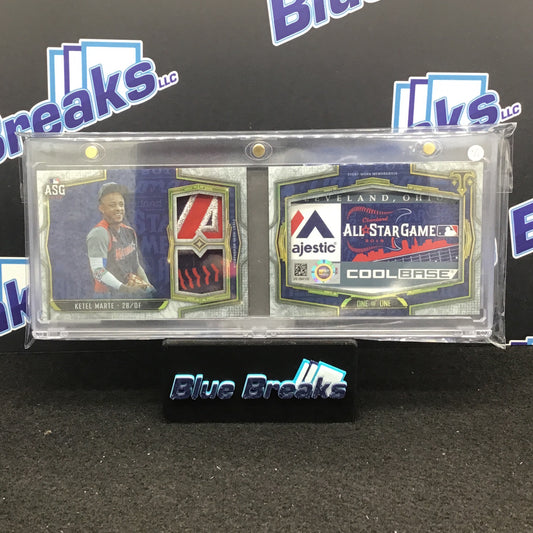 2020 Topps Triple Threads Ketel Marte Laundry Tag Relic Book Card 1/1 #ASLT-KM Diamondbacks