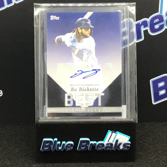 2022 Topps X Wander Franco Bo Bichette auto 41/75 #9-A Blue Jays