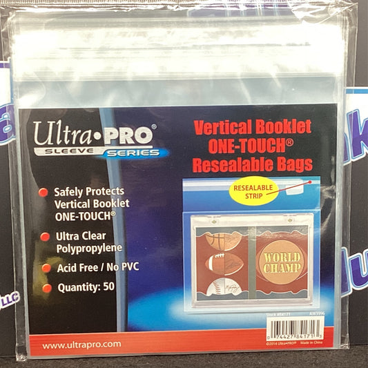 Ultra Pro - Vertical One Touch Booklet Resealable Bags