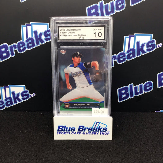 2016 BBM Hokkaido Shohei Ohtani #2 PRO 10 Nippon-Ham Fighters