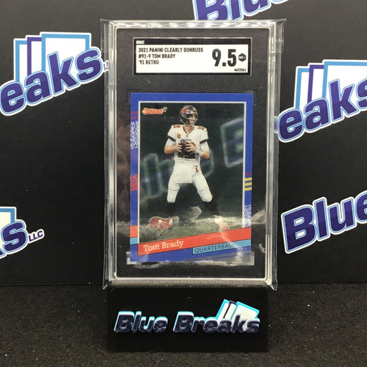 2021 Panini Clearly Donruss '91 Retro Tom Brady #91-9 Buccaneers