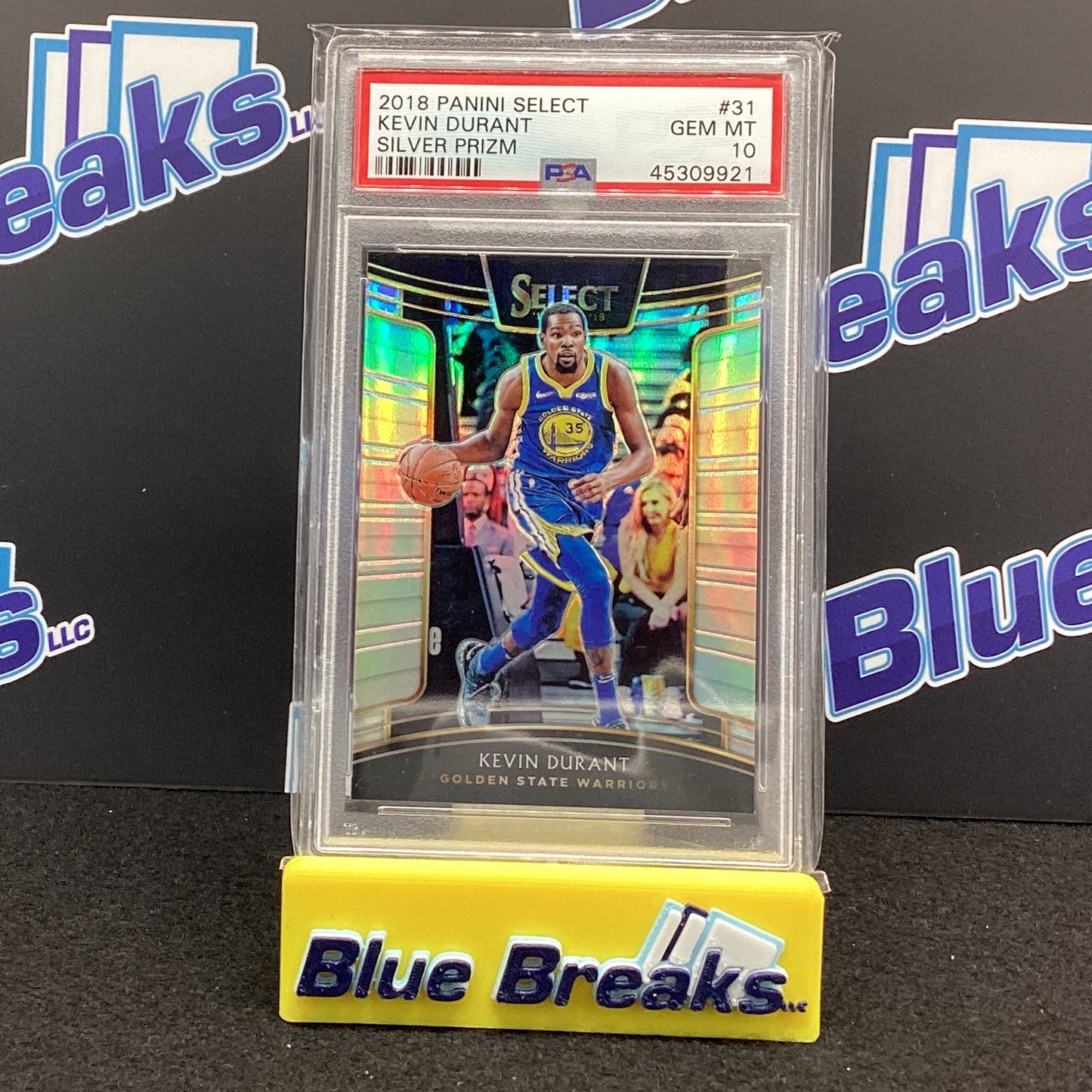 2018 Panini Select - Kevin Durant Silver Prizm #31 PSA 10