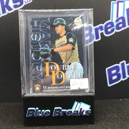 2015 BBM 25th Anniversary Make History Double Double Shohei Ohtani #F74 Fighters