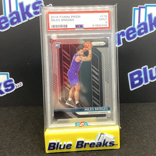 2018 Panini Prizm Miles Bridges PSA Mint 9