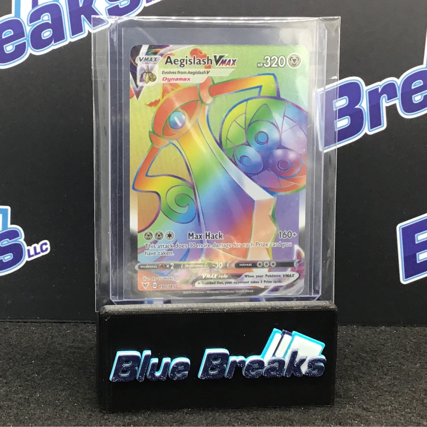 Pokémon Vivid Voltage Aegislash VMax - Trainer Full Art Rainbow Secret Rare