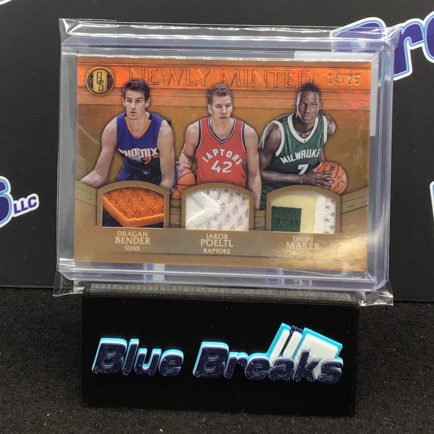 2016-17 Panini Gold Standard Newly Minted Bender Poeltl Maker 14/25 #11 Suns Raptors Bucks