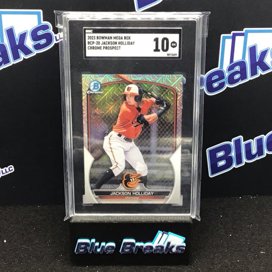 2023 Bowman Mega Box Chrome Prospect Jackson Holliday #BCP-20 SGC 10 Orioles