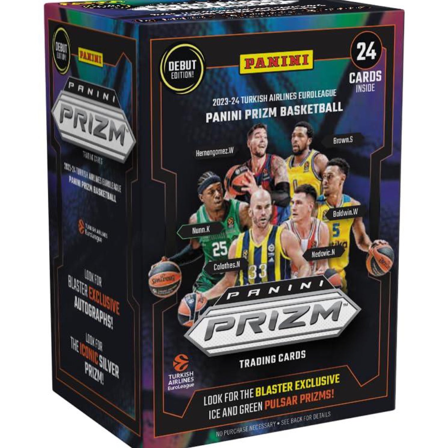 2023/24 Panini Prizm Turkish Airlines EuroLeague Basketball 6-Pack Blaster Box - Sealed Wax