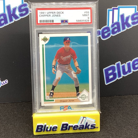 1991 Upper Deck - Chipper Jones - Atlanta Braves - #55 PSA 9