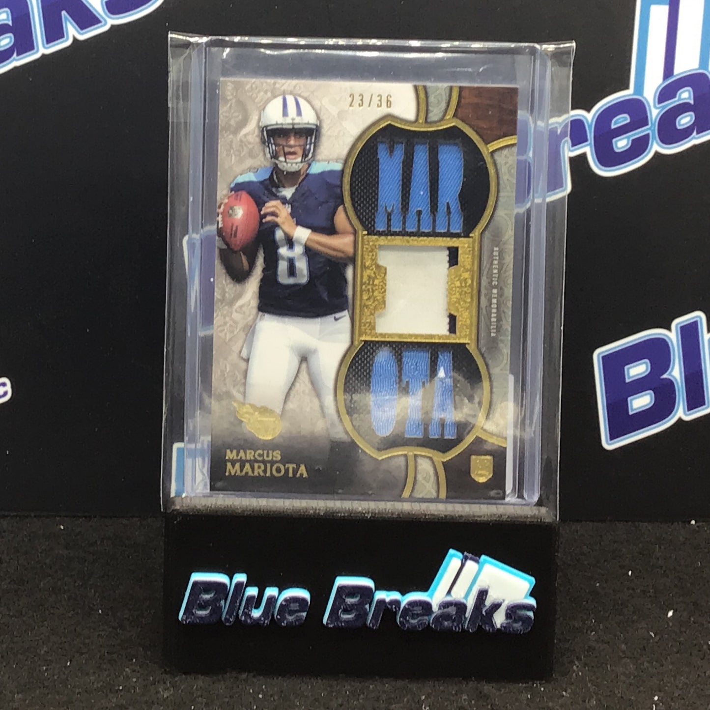 2015 Topps Triple Threads Marcus Mariota relic 23/36 RC #TTR-MM2 Titans