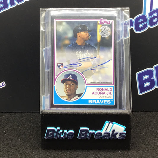 2018 Topps - 35th Anniversary - Ronald Acuna Jr - Atlanta Braves - Auto - 9/99