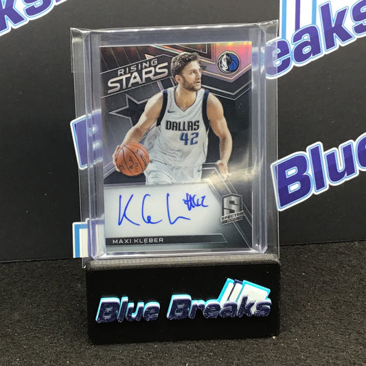 2017-18 Panini Spectra Rising Stars Maxi Kleber auto 005/199 #RS-MXK Mavericks