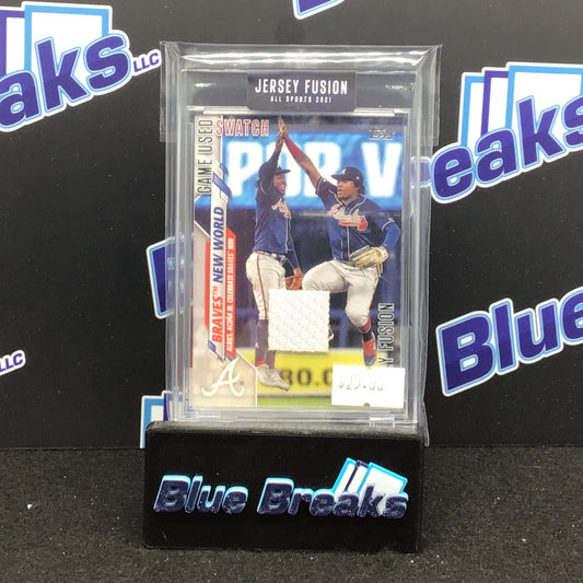 2021 Jersey Fusion Ronald Acuna Jr Game Used Swatch Braves