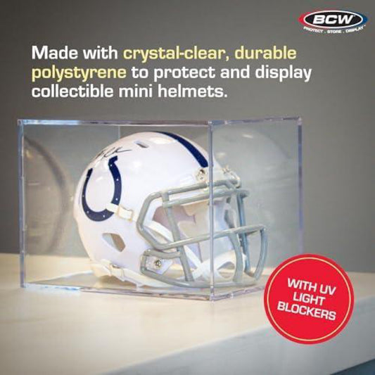 BCW Mini Helmet Showcase
