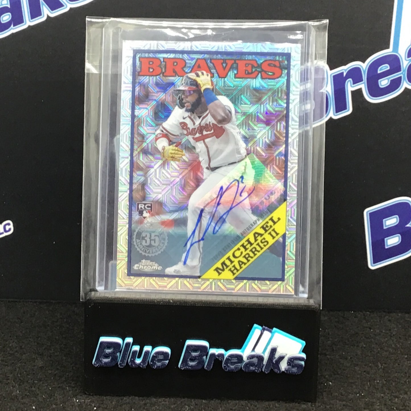 2023 Topps Series 1 Mojo Michael Harris II auto 122/199 RC #T88C-51 Braves