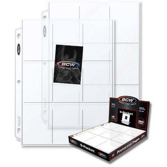 Heavy Duty Clear Plastic Sleeve, 1-Pocket w/ 3-Hole Punch, Each Holds 20 8-1/2"X11" Pages, Clear