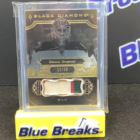 2017-18 Upper Deck Black Diamond Deban Dubnyk relic 13/50 #BDB-DD Wild