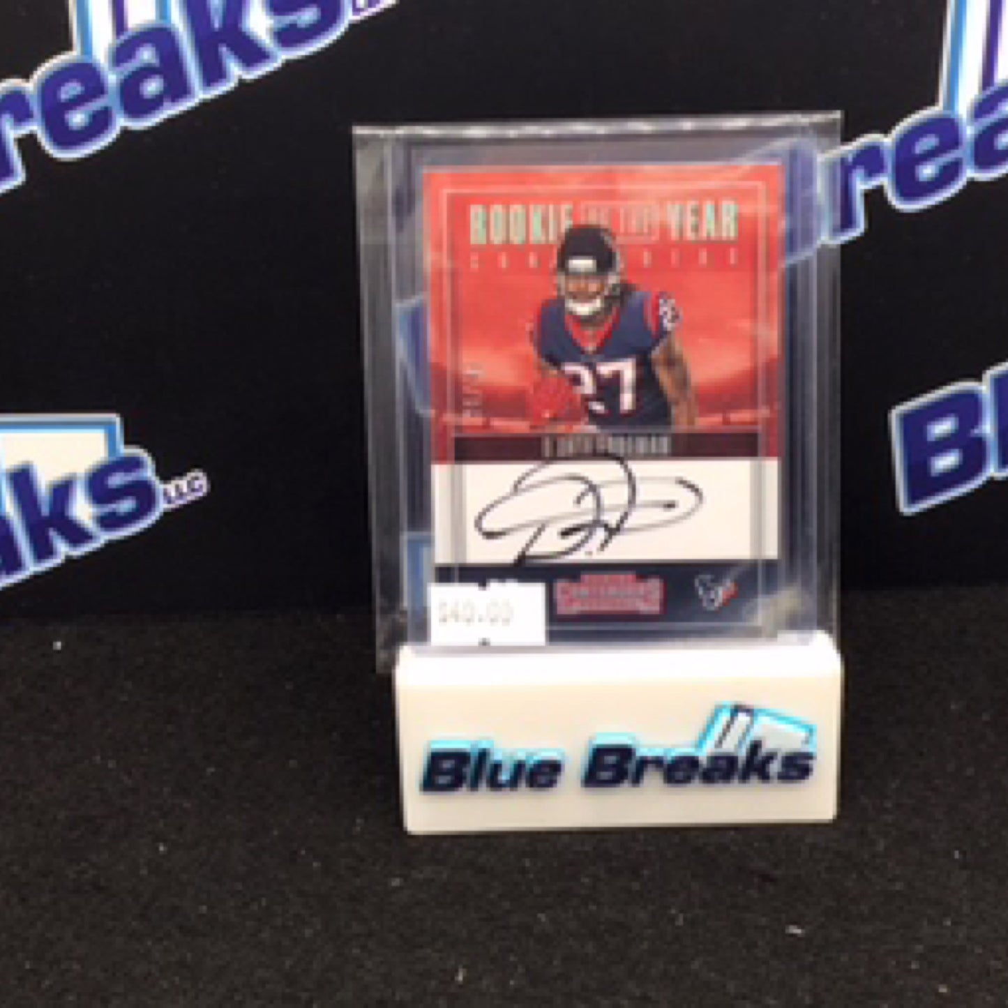 2017 Panini Contenders Rookie of the Year Contenders D'onta Foreman auto 25/48 #RY-DF Texans