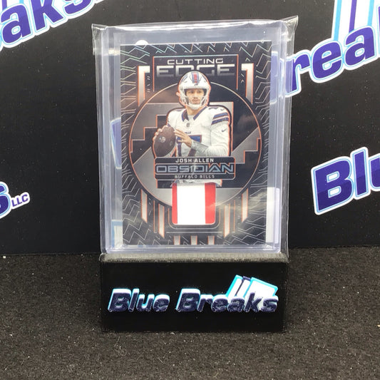 2023 Panini Obsidian Cutting Edge Relic Josh Allen 30/49 #CEM-JAL - Buffalo Bills