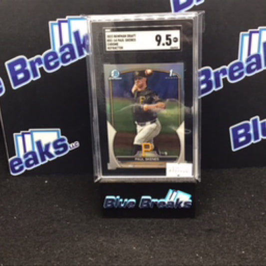 2023 Bowman Draft Chrome 1st Bowman Paul Skenes Refractor #BDC-14 SGC 9.5 Pirates