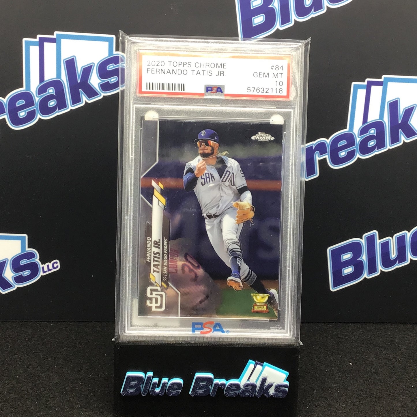 2020 Topps Chrome Fernando Tatis Jr #84 PSA 10 Padres