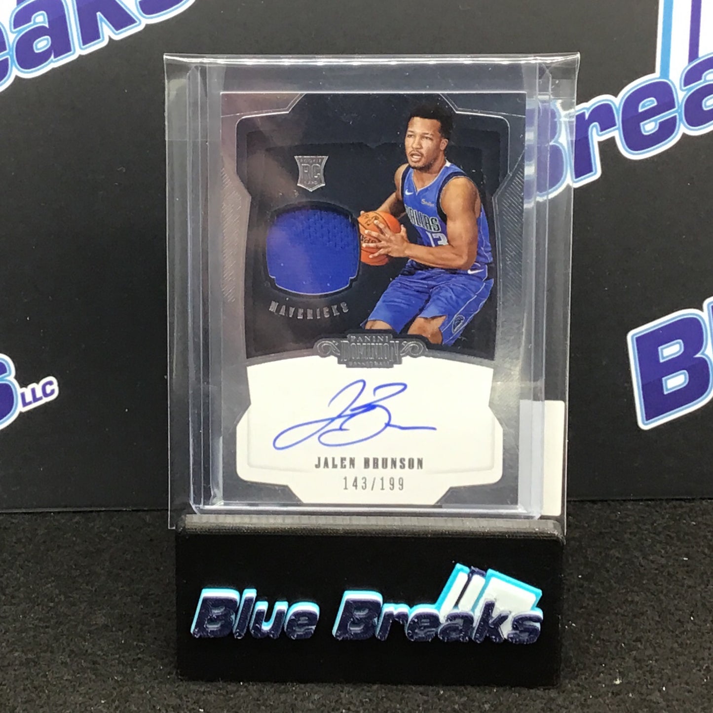 2018-19 Panini Dominion Jalen Brunson auto relic 149/199 RC #148 Mavericks