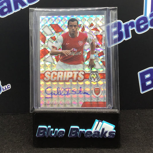 2021-22 Panini Mosaic Premier League Sciprts Gilberto Silva #SM-GBS Arsenal