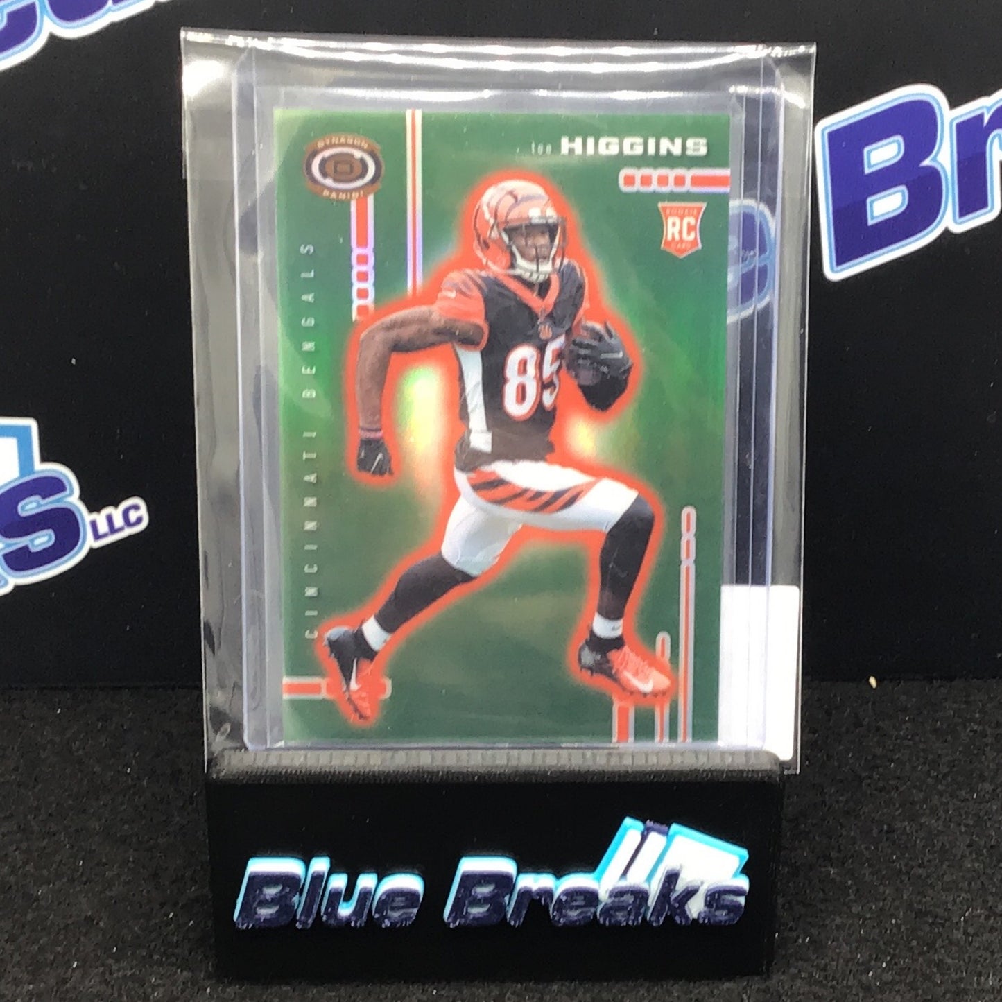 2020 Panini Chronicles Dynagon Green Tee Higgins 19/49 RC #D-10 Bengals
