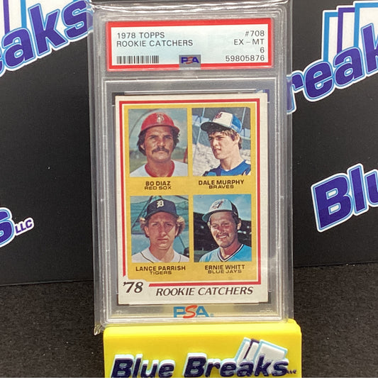 1978 Topps - Rookie Catchers - #708 - PSA 6