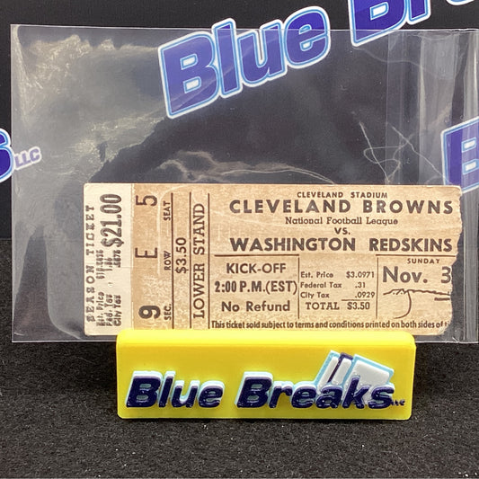 1958 Ticket - Cleveland Browns vs Washington Redskins 9 - E - 5