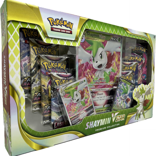 Pokemon TCG: Shaymin VSTAR Premium Collection, 8 Booster Packs and Foil Cards