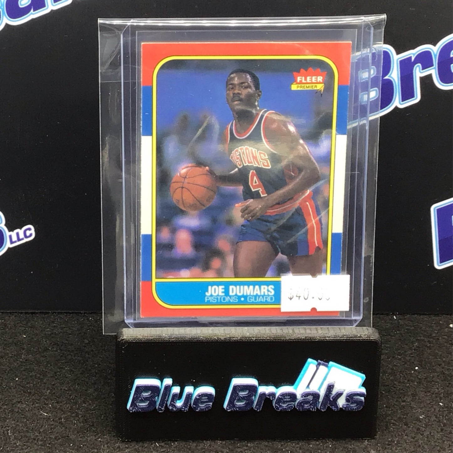 1986 Fleer Joe Dumars #27 Pistons
