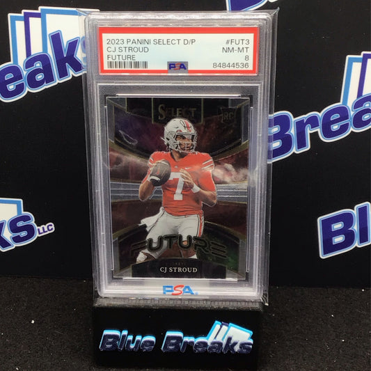 2023 Panini Select Future CJ Stroud RC #FUT-3 PSA 8 Texans