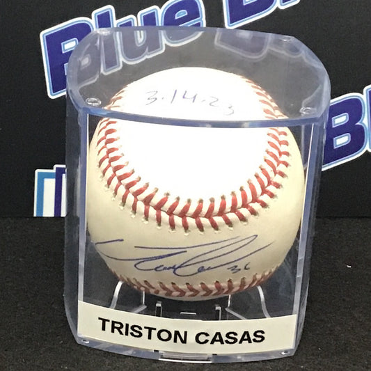 Triston Casas autographed baseball 03/14/2023 Red Sox