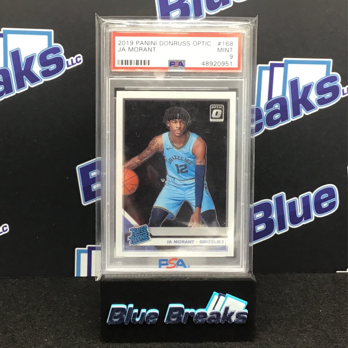 2019 Panini Donruss Optic - Ja Morant - #168 - PSA 9 - Memphis Grizzlies